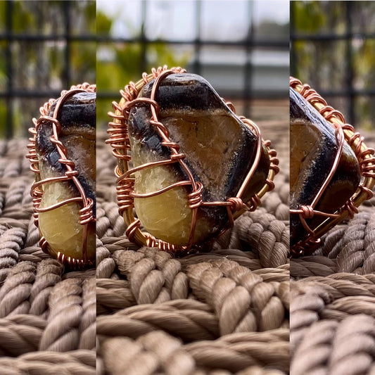 COPPER+BRONZE+SEPTARIAN RING