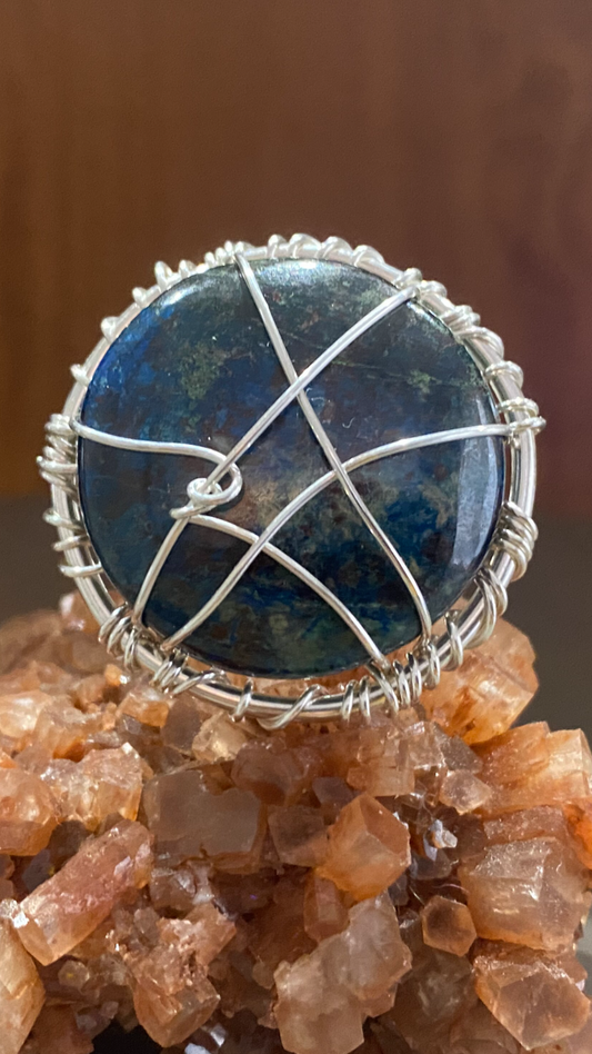 SILVER+SHATTUCKITE RING