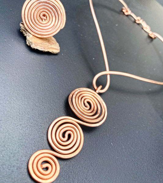 COPPER TRIPLE VORTEX CHOKER & RING COMBO