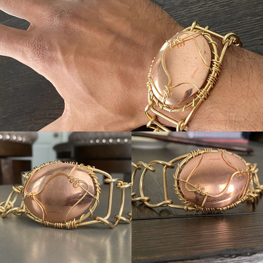 BRONZE+COPPER ARCLINK BRACELET