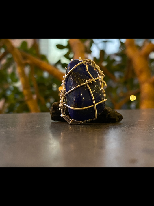 SILVER+LAPIS LAZULI RING